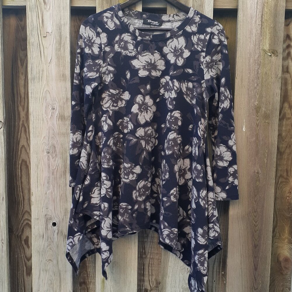 Asymmetrical Bohemian / Whimsygoth Style Flared Tunic